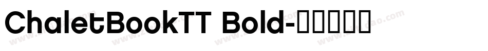 ChaletBookTT Bold字体转换